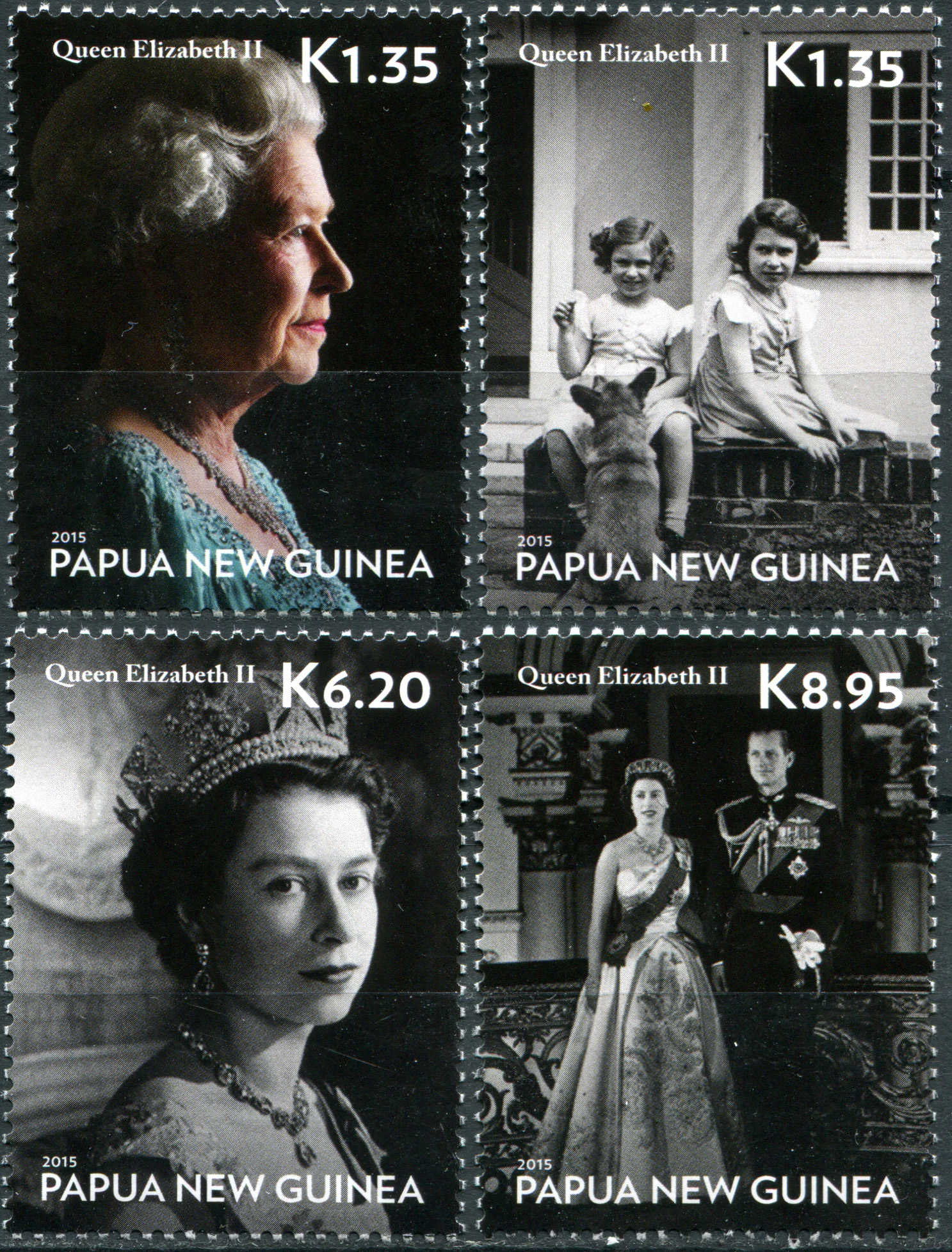 Papua New Guinea. 2015. Queen Elizabeth II - Longest Reigning Monarch in British History (MNH **) Se