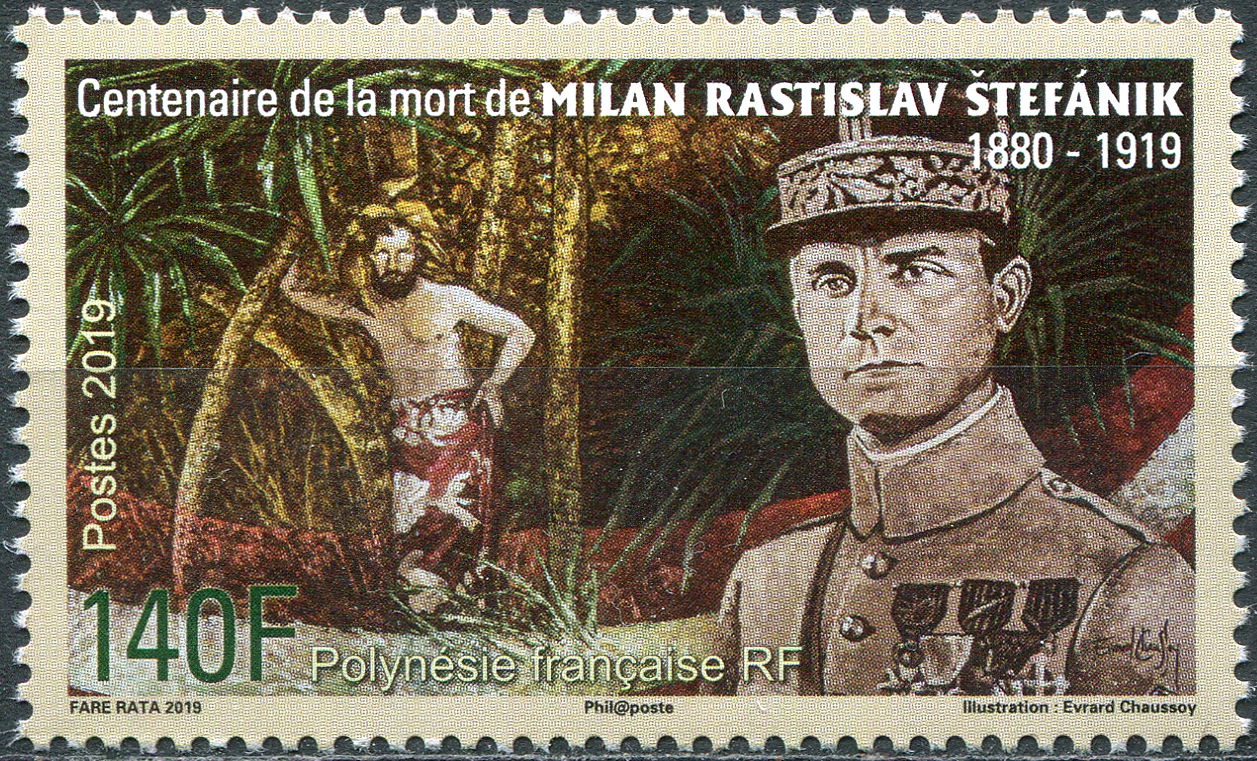 French Polynesia. 2019. Centenary of Death of Milan Štefánik (MNH **) Stamp