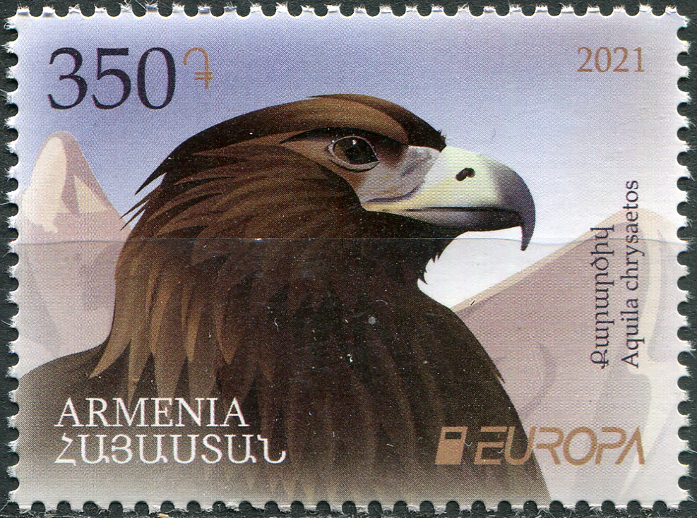 Armenia. 2021. Golden Eagle (Aquila chrysaetos) (MNH **) Stamp