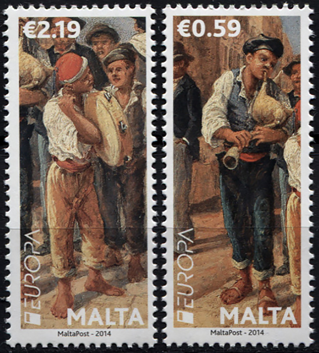 Malta. 2014. EUROPA 2014 - National Musical Instruments (MNH **) Set of 2 stamps