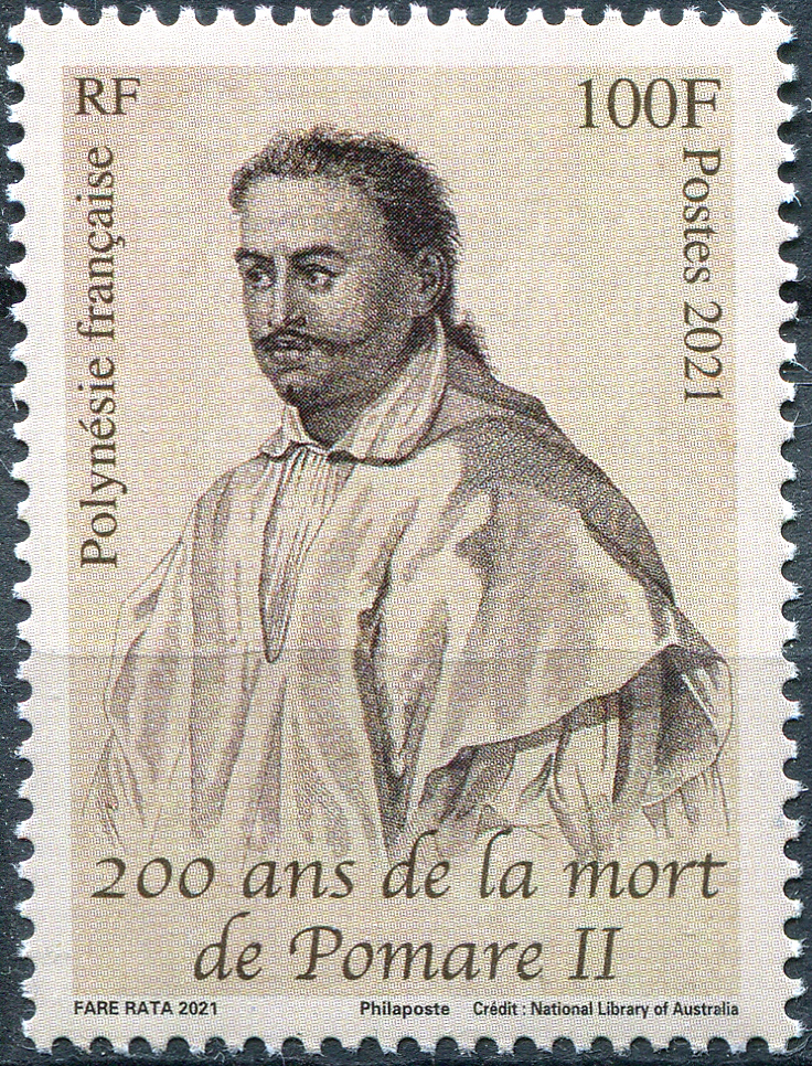 French Polynesia. 2021. The 200th Anniversary of the Death of King Pomare II, 1774-1821 (MNH **) Sta