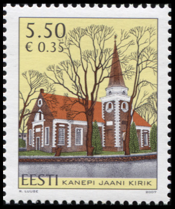 Estonia. 2007. St John`s Kanepi Church (MNH **) Stamp