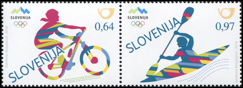 Slovenia. 2016. Sport. Games of the XXXI Olympiad, Rio de Janeiro (MNH **) Block of 2 stamps