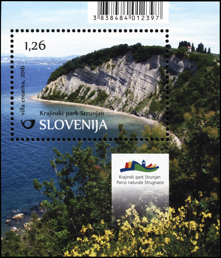 Slovenia. 2016. Nature Parks in Slovenia – Strunjan Nature Park (MNH **) Souvenir Sheet