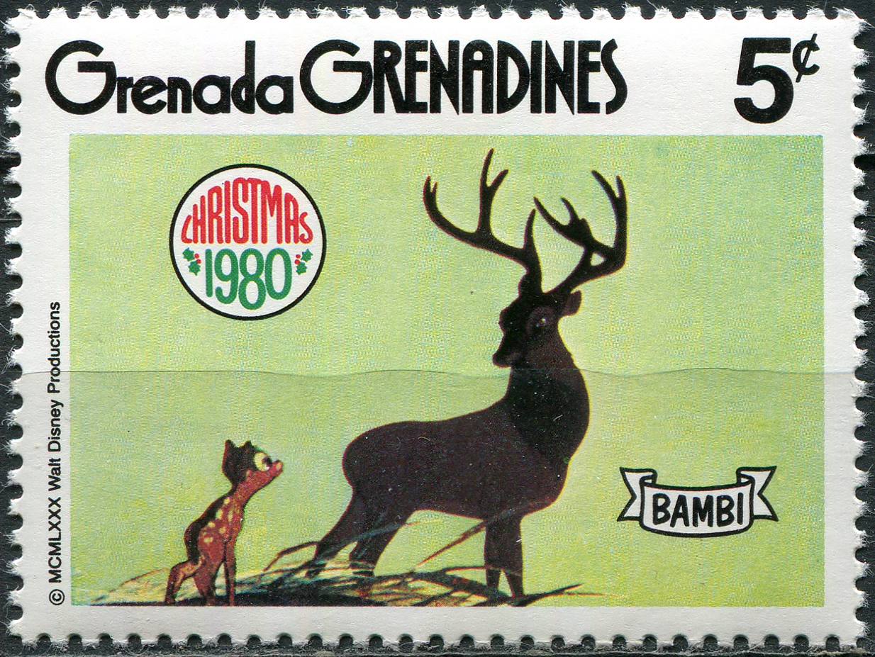 Grenada Grenadines. 1980. Bambi and Prince of the forest (MNH **) Stamp