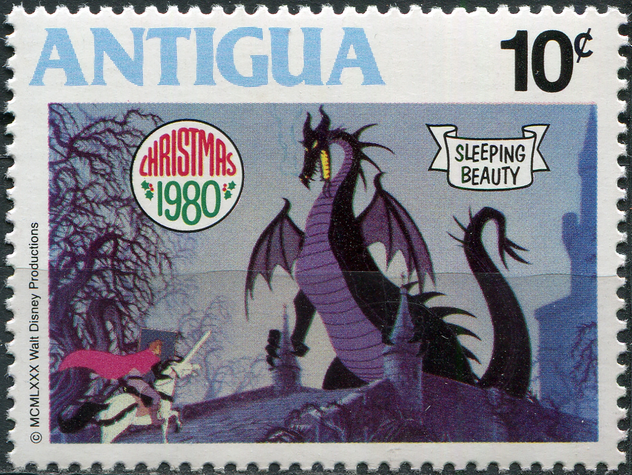 Antigua and Barbuda. 1980. Prince fights with the dragon (MNH **) Stamp