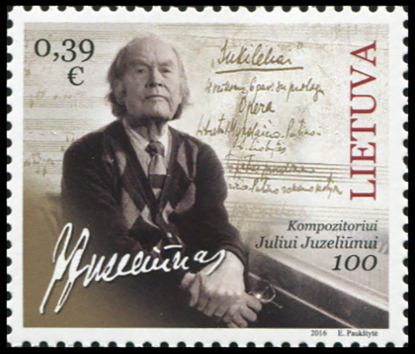 Lithuania. 2016. 100th Anniversary of the Birth of Julius Juzeliūnas (MNH **) Stamp