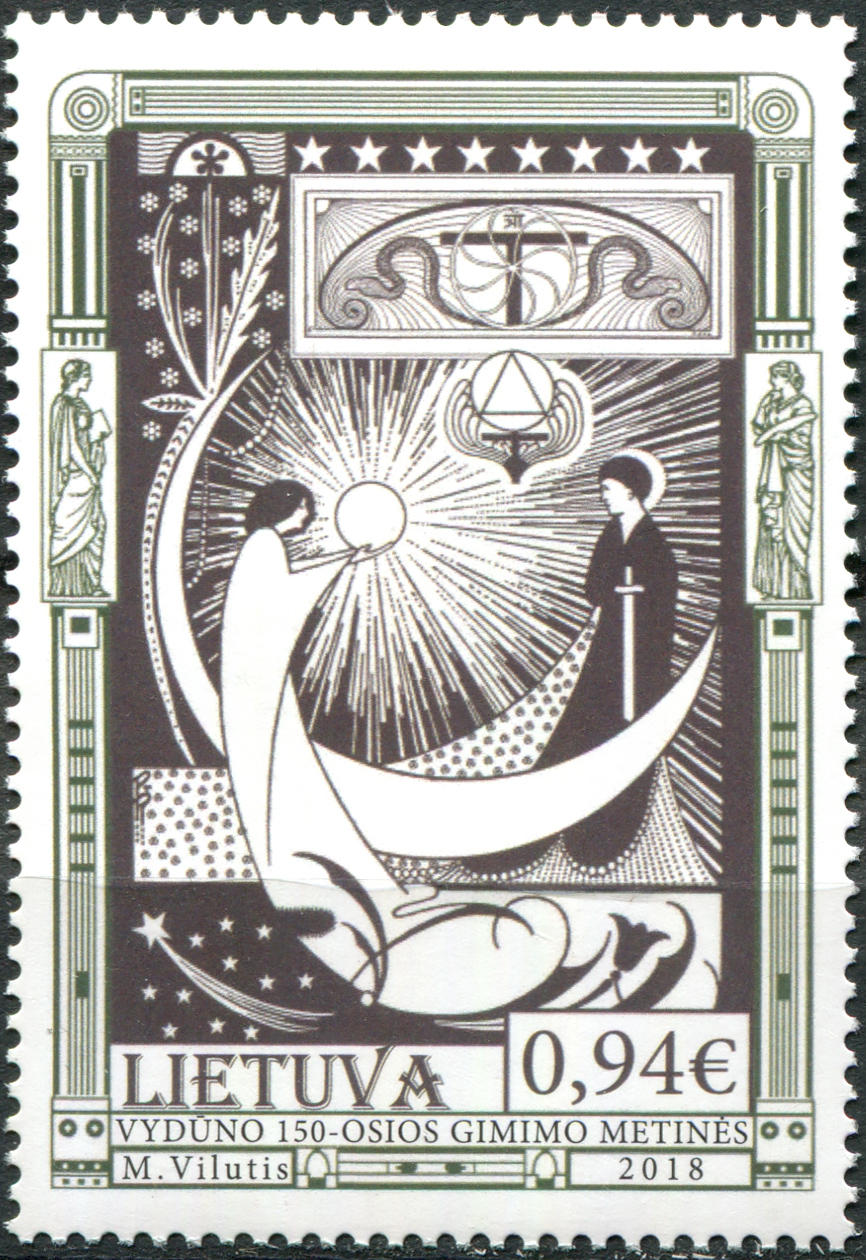 Lithuania. 2018. 150th Birth Anniversary of Vilius Storostas-Vydunas (MNH **) Stamp