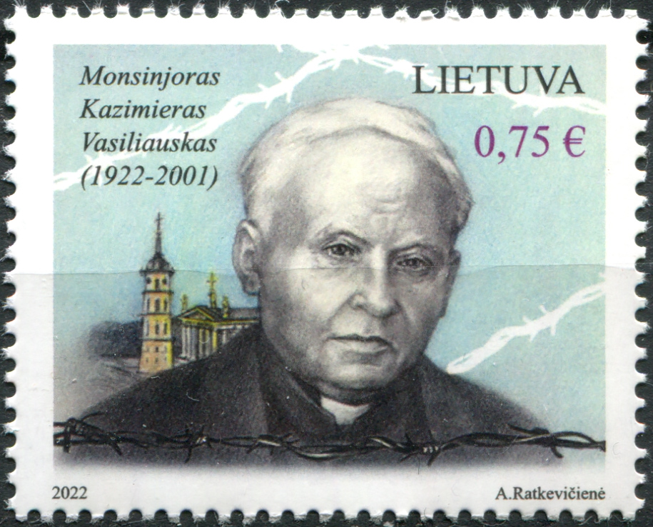 Lithuania. 2022. 100th Anniversary of the Birth of Monsignor Kazimieras Vasiliauskas (MNH **) Stamp