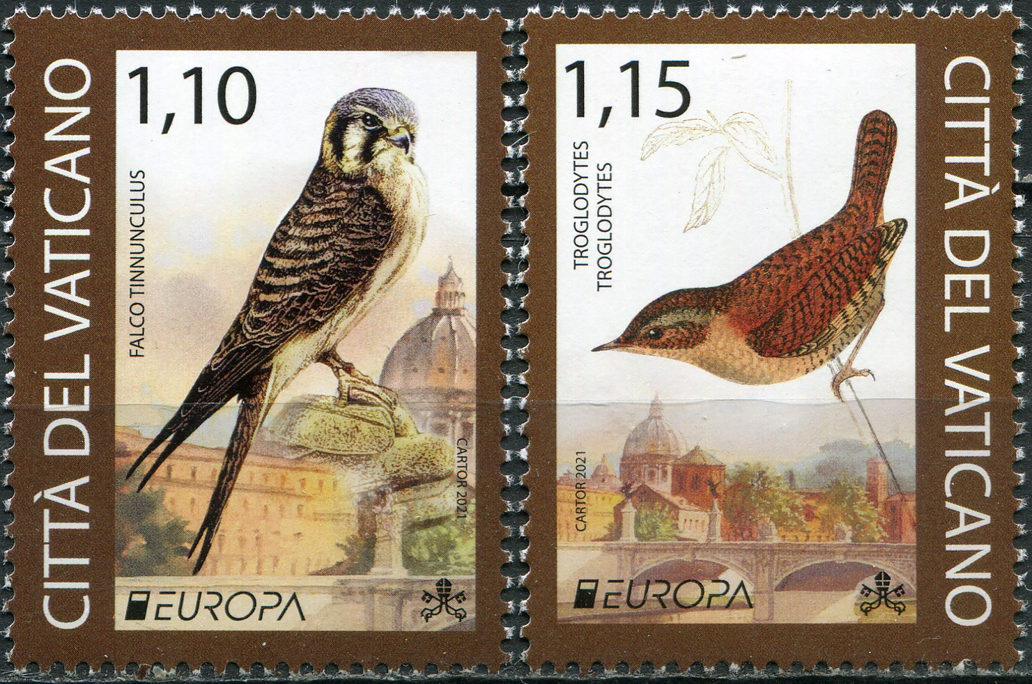 Vatican. 2021. Endangered Species (MNH **) Set of 2 stamps