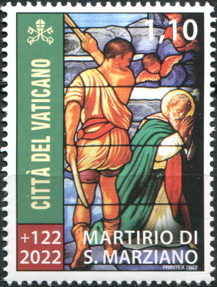 Vatican. 2022. 1900th Anniversary of the Martyrdom of St. Marcian (MNH **) Stamp