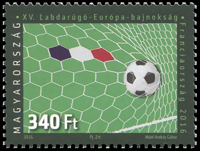 Hungary. 2016. 15th European Football Championship, France (MNH **) Stamp