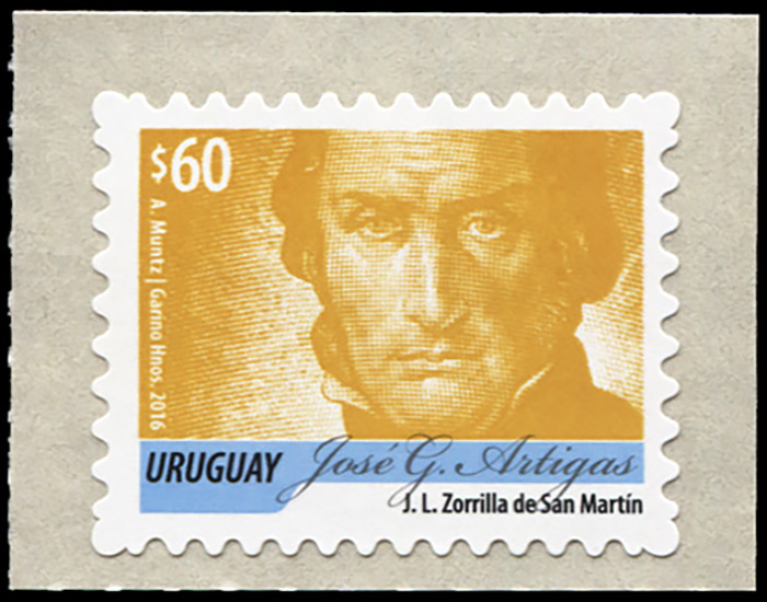 Uruguay. 2016. Josй Gervasio Artigas - Mustard (MNH **) Stamp