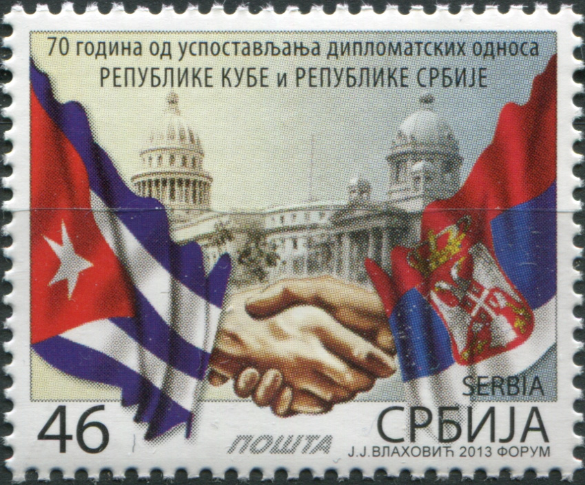 Serbia. 2013. 70 years of friendship with the Island of Freedom (MNH **) Stamp