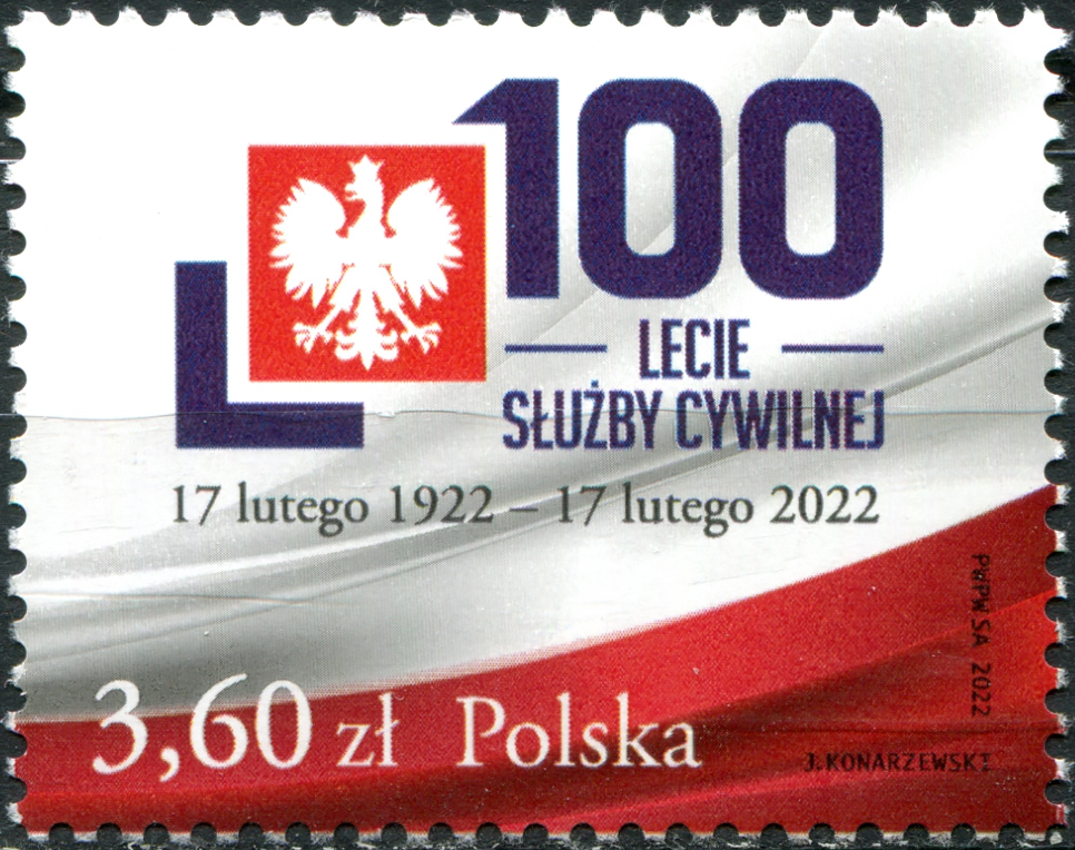 Poland. 2022. 100th Anniversary of the Civil Service (MNH **) Stamp