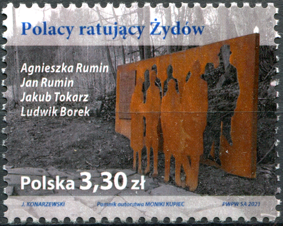 Poland. 2021. Rescue of Jews by Poles during the Holocaust (MNH **) Stamp