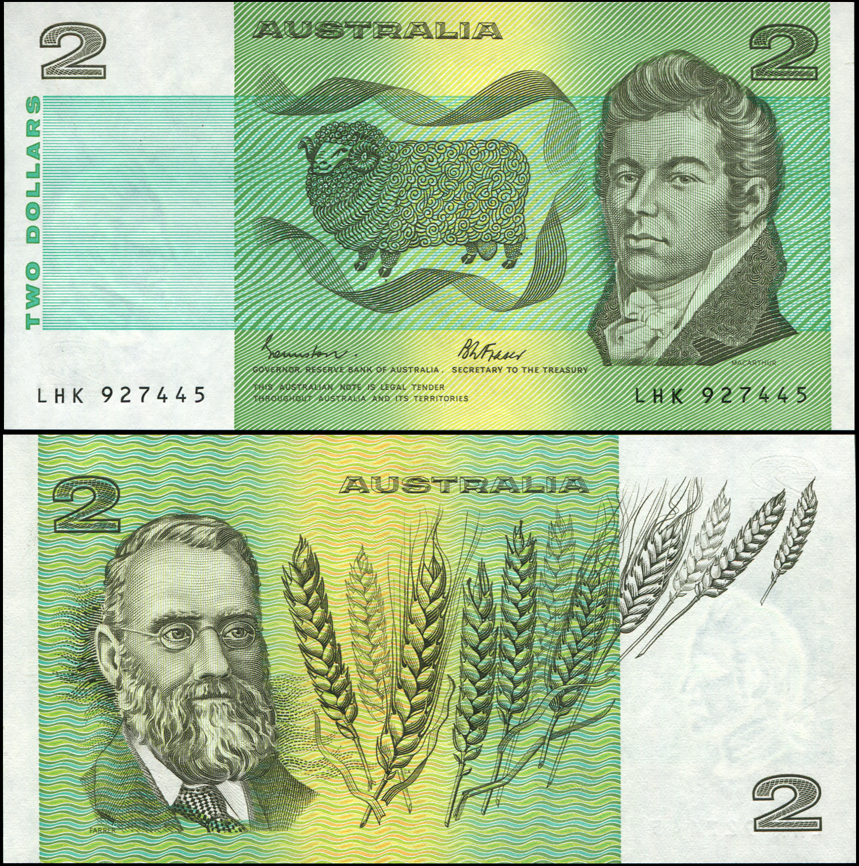 Australia. Banknote 2 dollars. ND(1985). Unc. Paper. Кат# P.43g