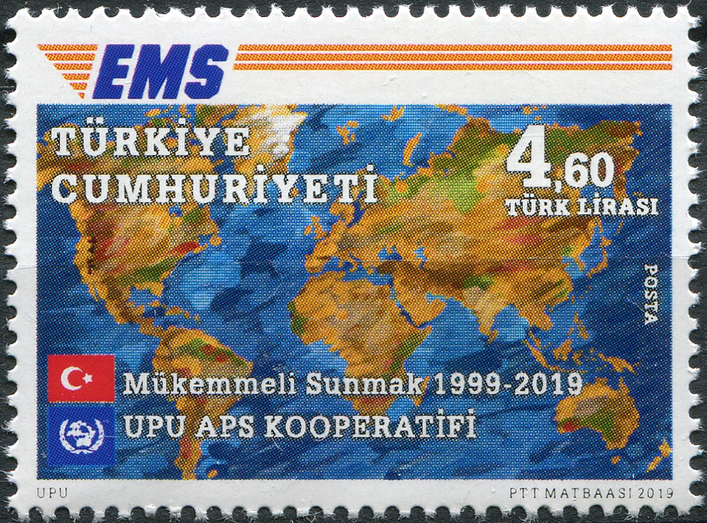 Turkey. 2019. 20th Anniversary of the UPU EMS Services (MNH **) Stamp