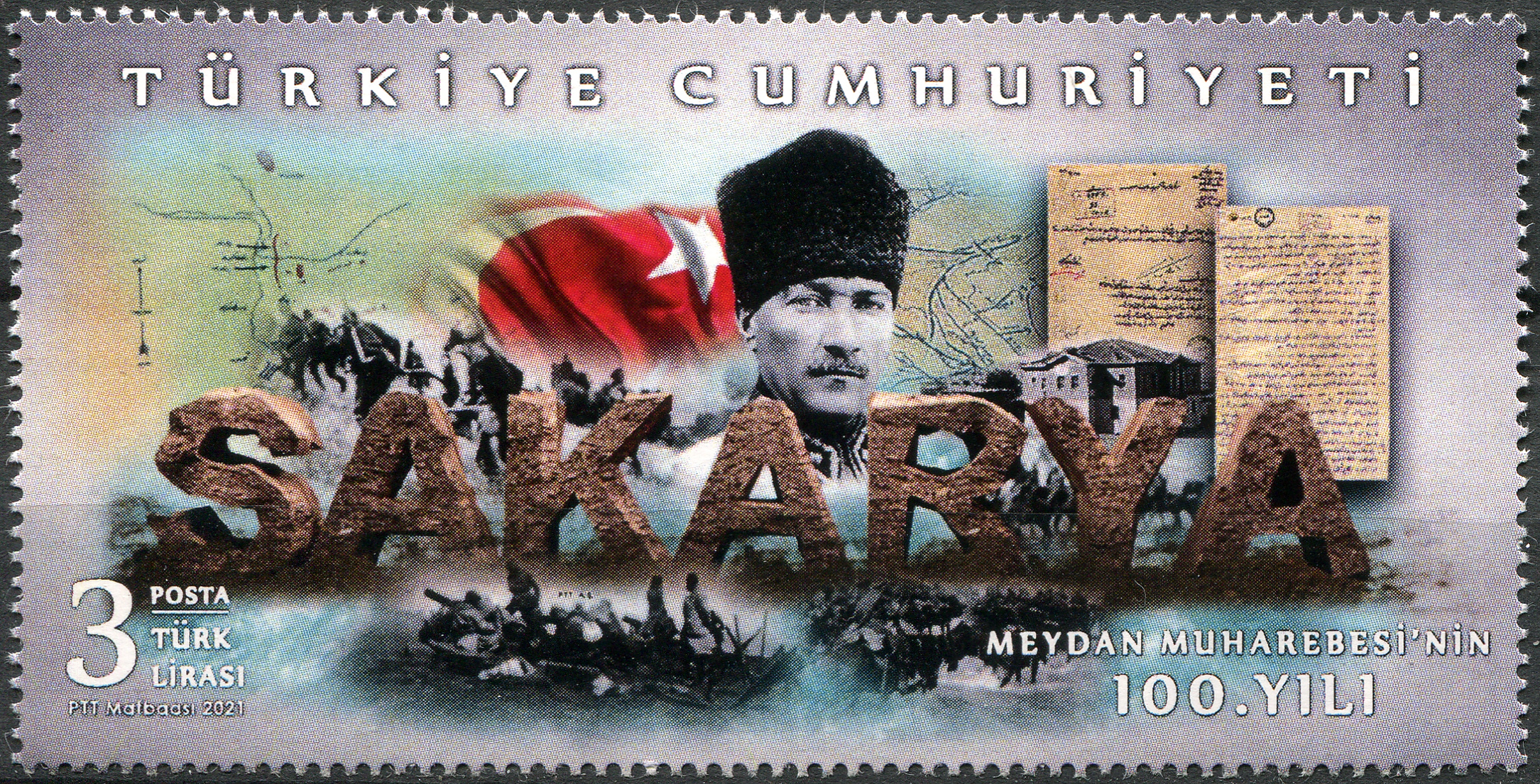 Turkey. 2021. 100th Anniversary of the Battle of Sakarya (MNH **) Stamp