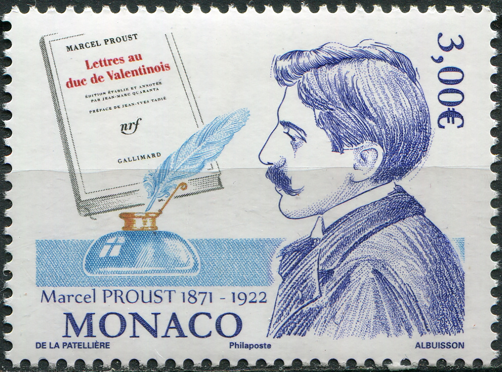 Monaco. 2021. The 150th Anniversary of the Birth of Marcel Proust (MNH **) Stamp