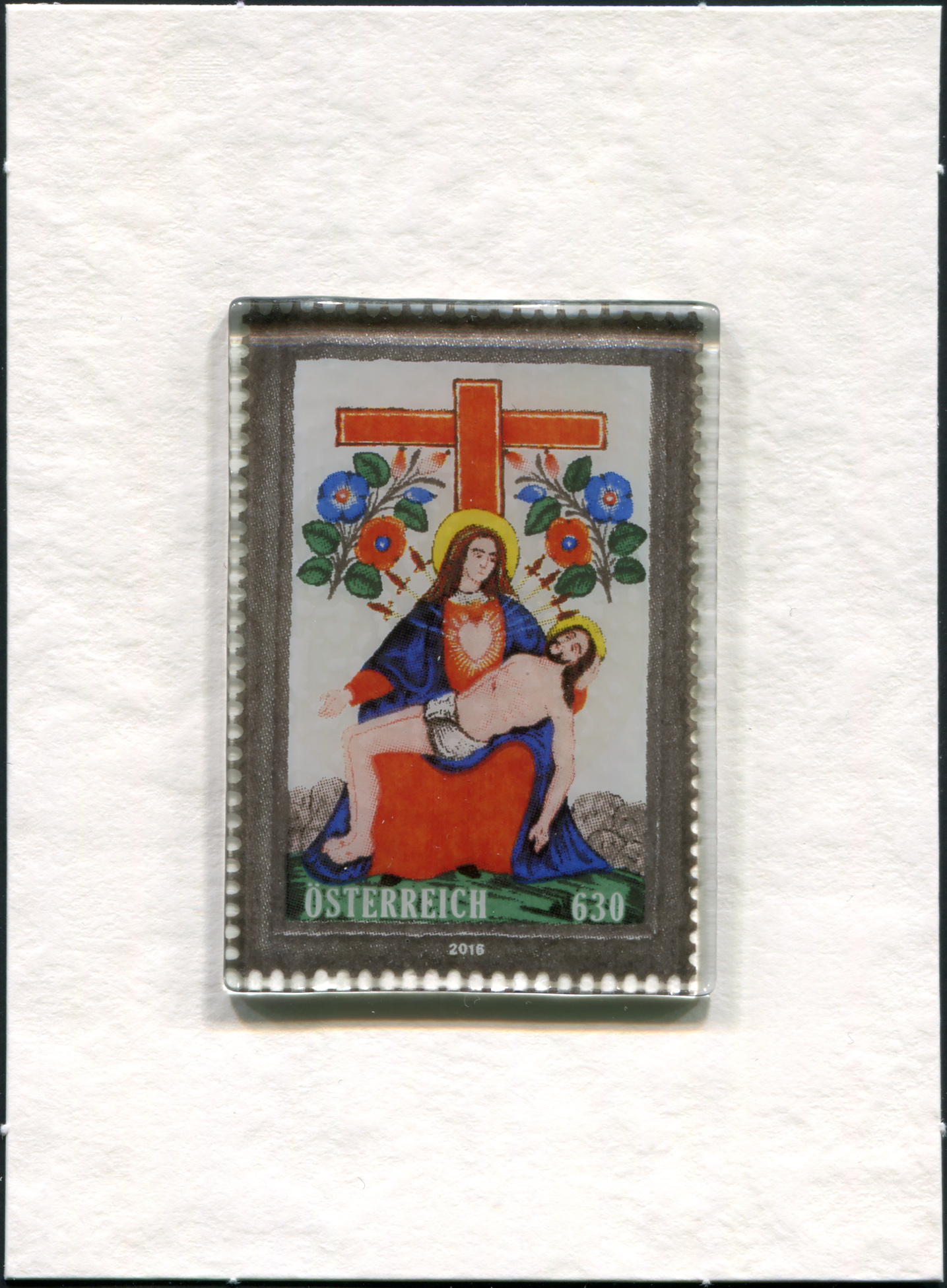 Austria. 2016. Mercy and the Cross (MNH **) Souvenir Sheet