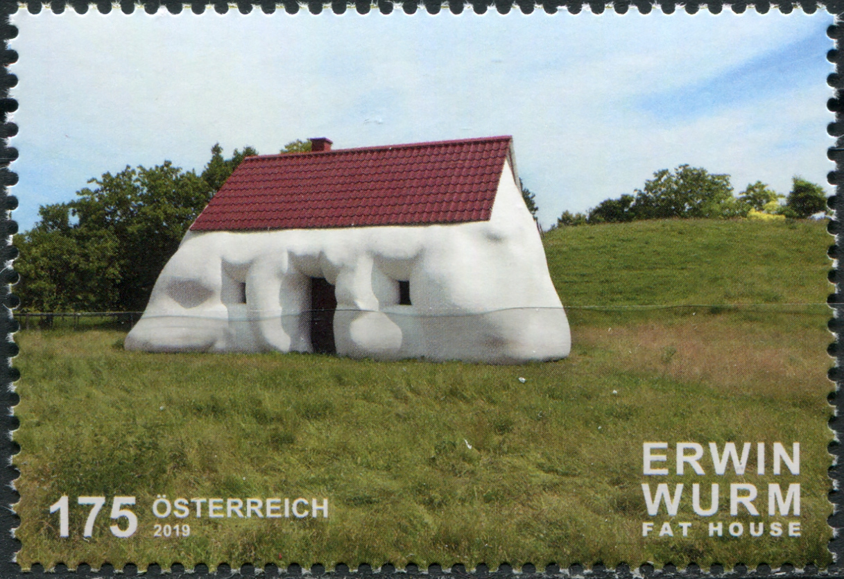 Austria. 2019. "Fat House", by Erwin Wurm (MNH **) Stamp