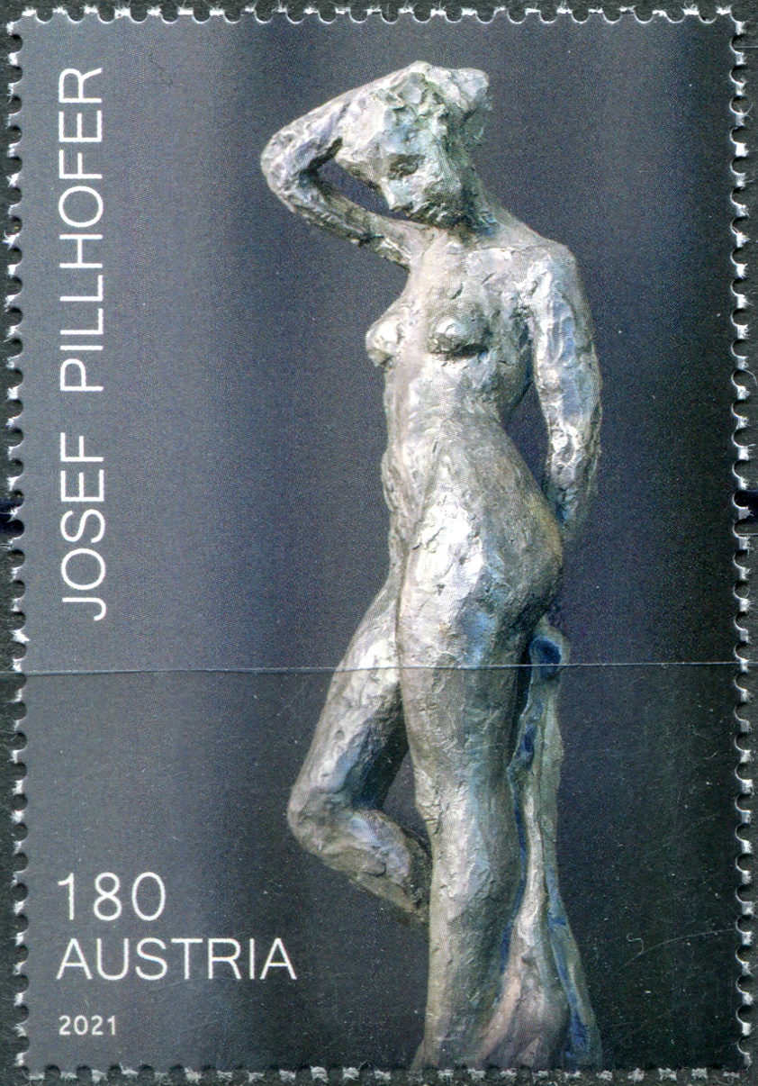 Austria. 2021. "Bathing Woman"(1981), by Josef Pillhofer (MNH **) Stamp