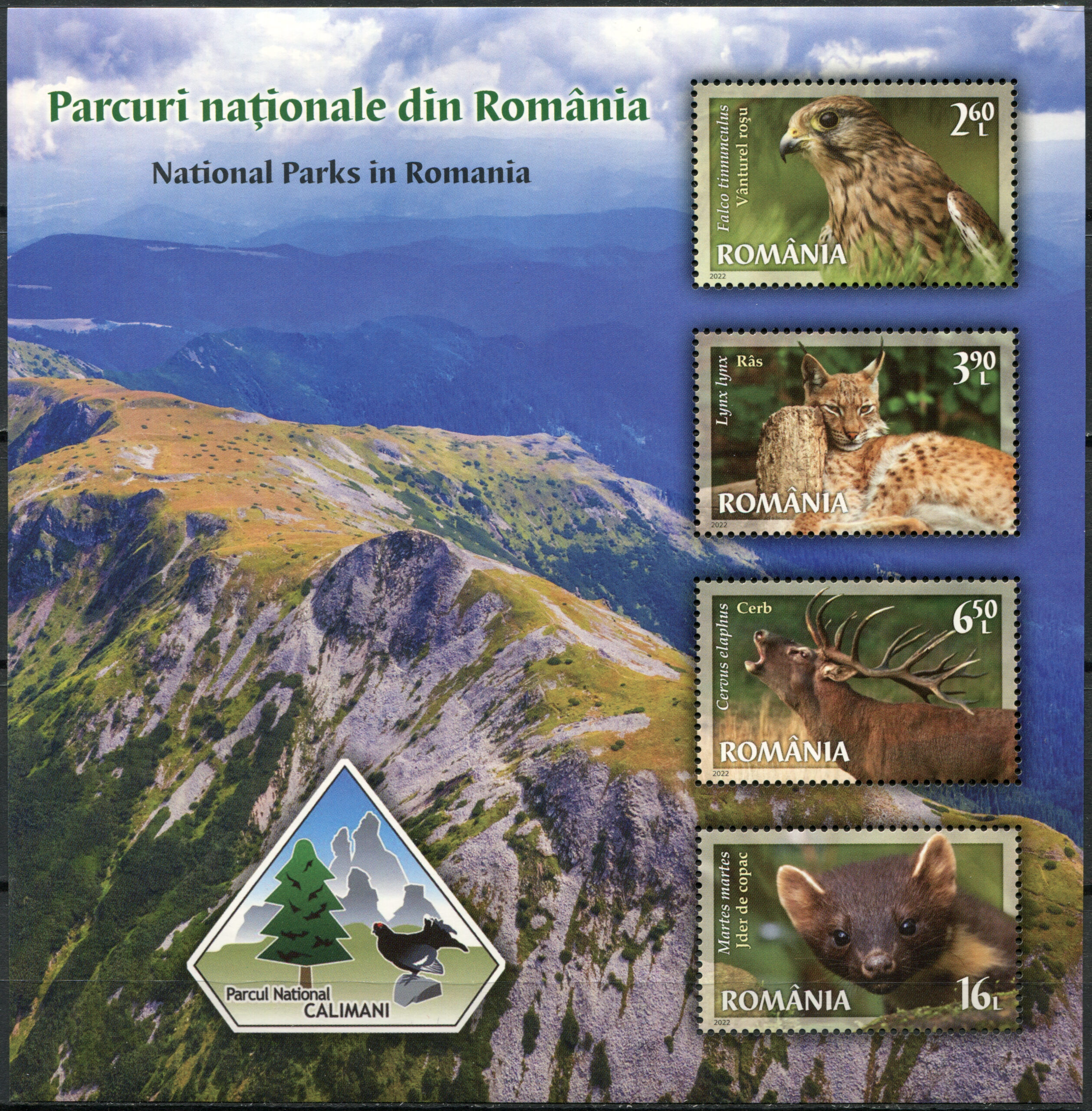 Romania. 2022. Călimani National Park (MNH **) Miniature Sheet