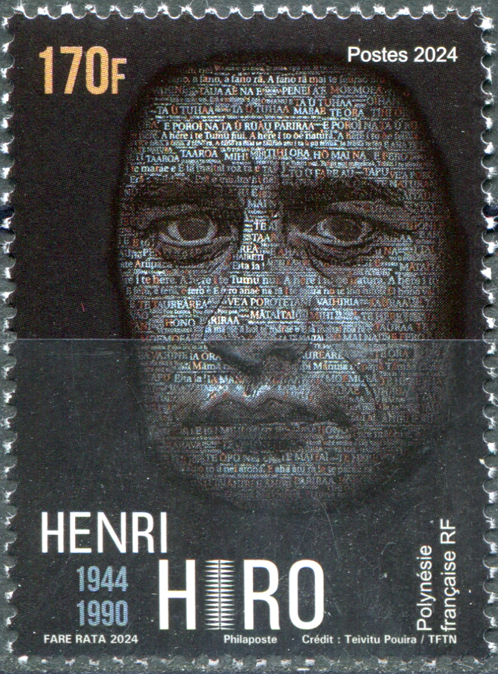 French Polynesia. 2024. Henri Hiro, Poet and Film Director (MNH **) Stamp