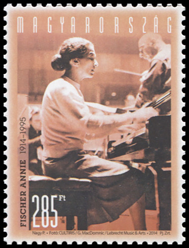 Hungary. 2014. 100th Anniversary of the Birth Annie Fischer, 1913-1995 (MNH **) Stamp