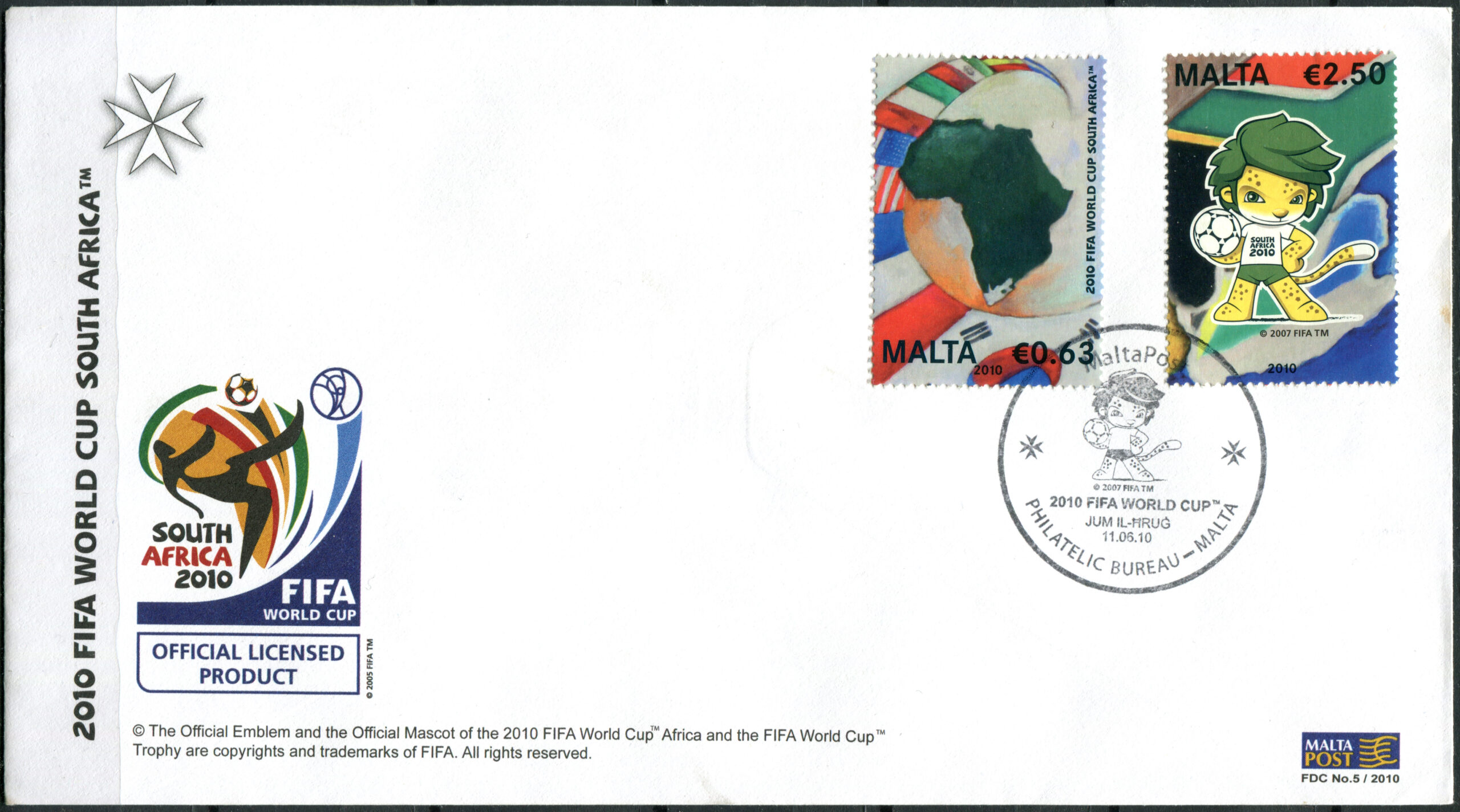 Malta. 2010. FIFA World Cup South Africa 2010 (Mint) First Day Cover