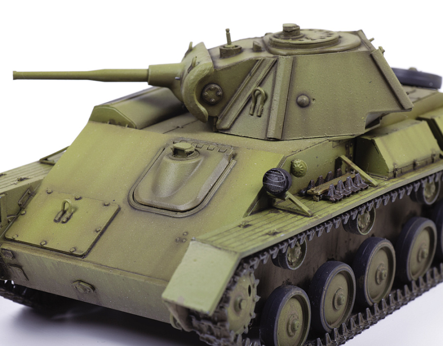 Soviet light tank T-70B (Russia. Zvezda. 3631. 1:35) Model kit