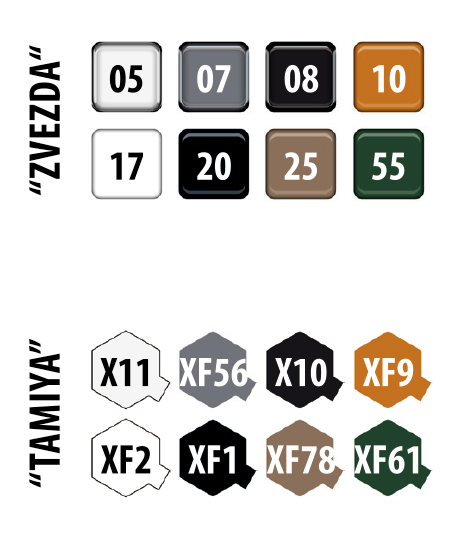 Soviet light tank T-70B (Russia. Zvezda. 3631. 1:35) Model kit