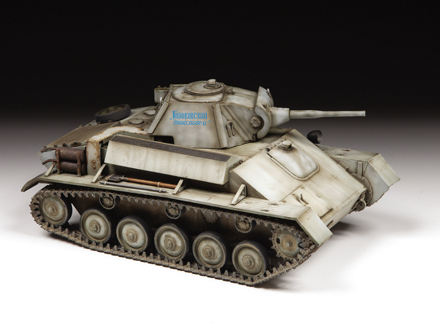 Soviet light tank T-70B (Russia. Zvezda. 3631. 1:35) Model kit